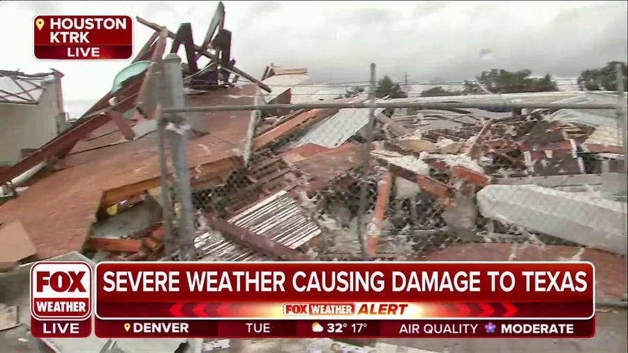 NWS Houston: Tornado-warned storms cause significant damage in Deer Park, TX
