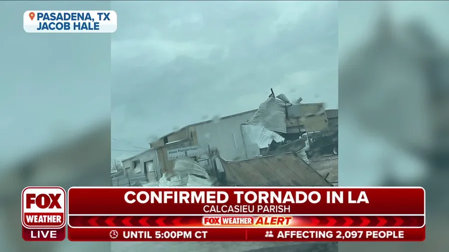 Tornado causes widespread damage in Pasadena, Texas