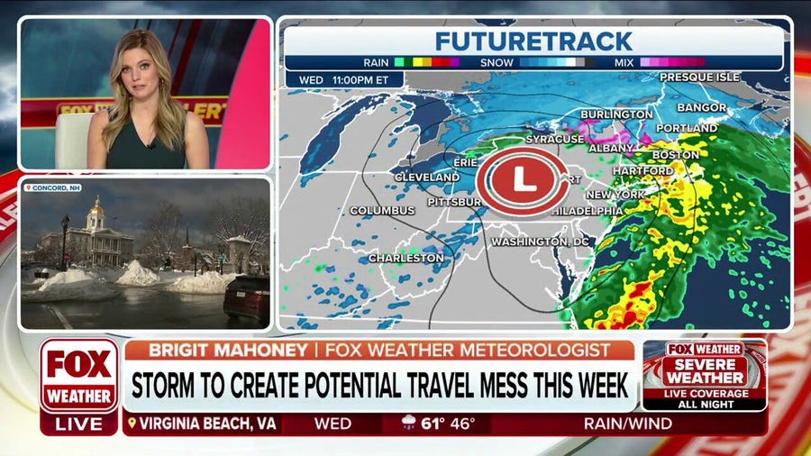 Messy Wednesday commute for the Northeast