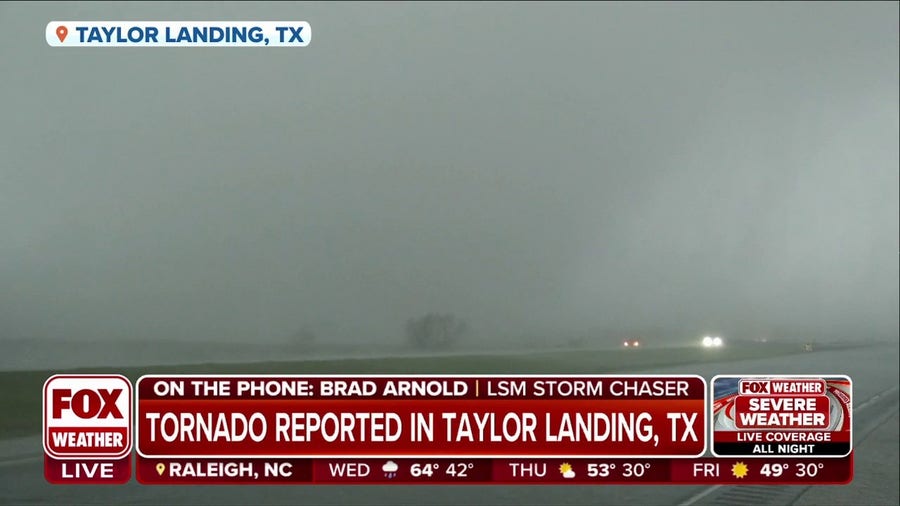 Storm chaser intercepts tornado in Texas: 'It was extremely strong'