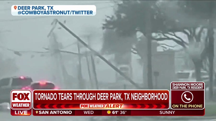 Deer Park, TX resident reacts to tornado: Sounded like a freight train