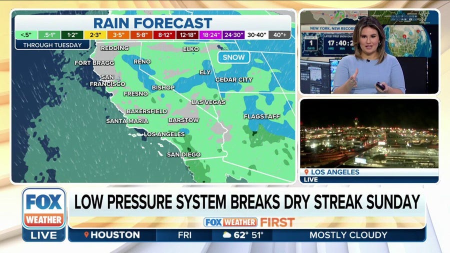 Rain And Mountain Snow Return To California This Weekend | Latest ...