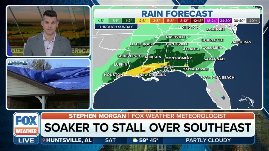 Storm-weary South looking at rain, possible flooding