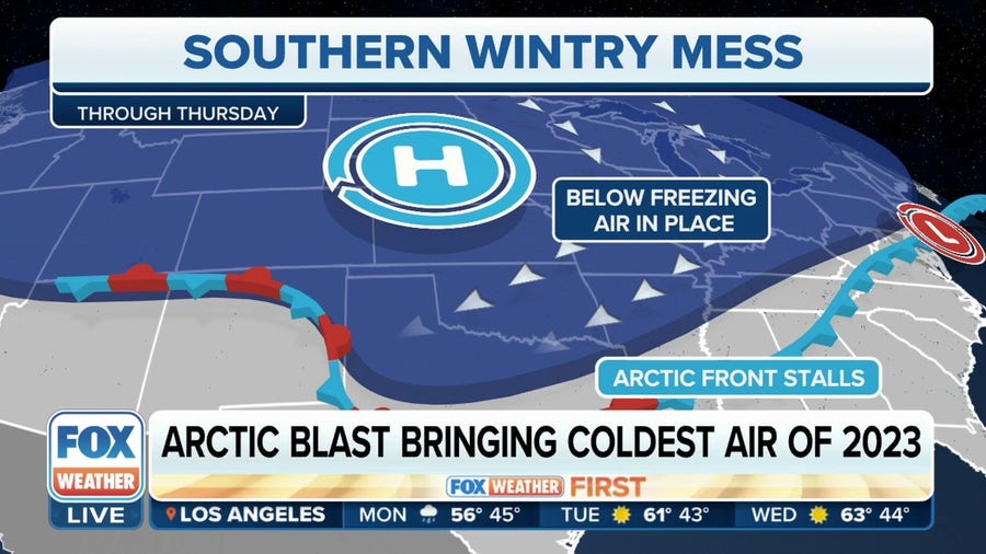 Arctic blast to bring coldest air of 2023 to Central U.S.