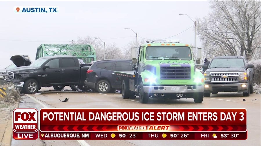 Deadly ice storm crippling Texas with worst to come on Wednesday