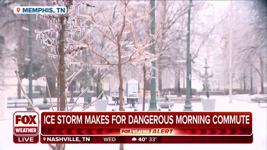 Memphis coated in ice as storm is expected to create more problems