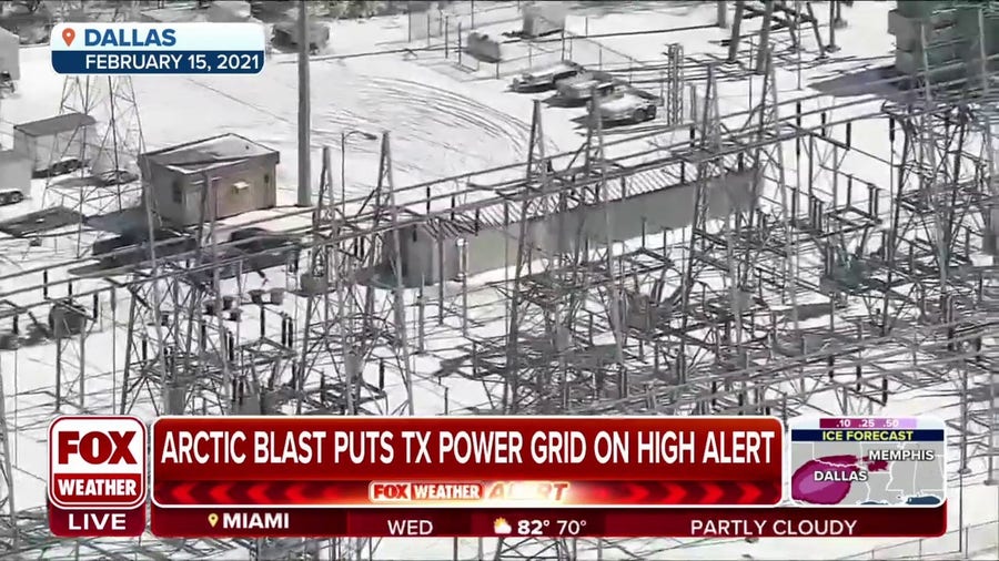 Winter weather pushes the Texas power grid to the limit
