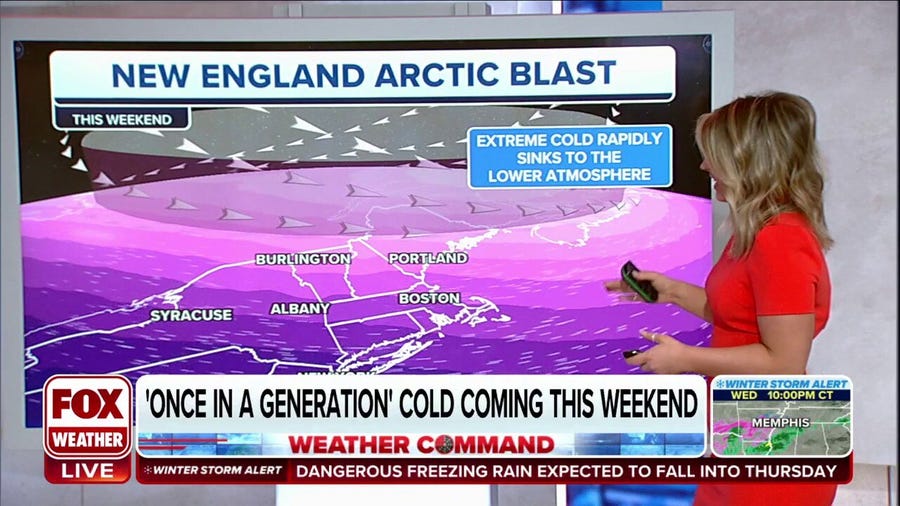 'Once in a generation cold' coming to the Northeast this weekend