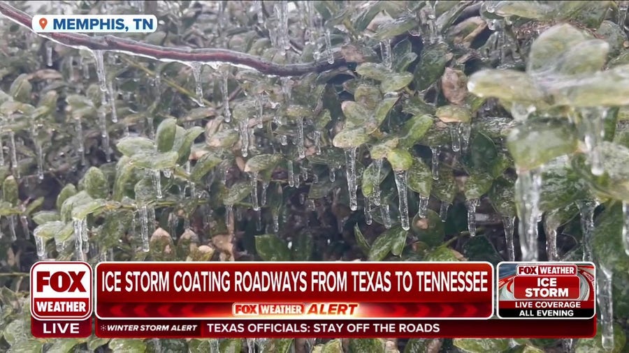 Tennessee roads coated with ice, freezing rain continues