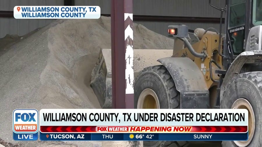 Williamson County, Texas under disaster declaration due to ice storm