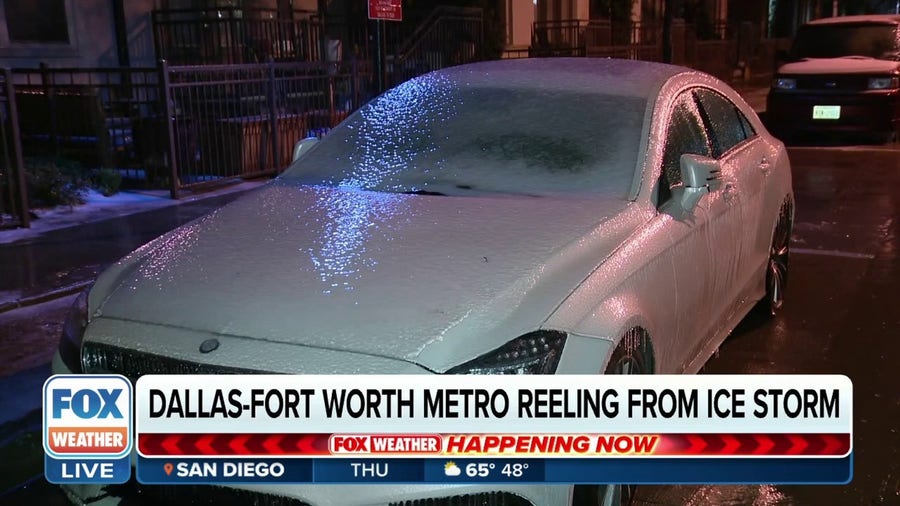 Dangerous icy conditions to continue in Texas as ice storm exits