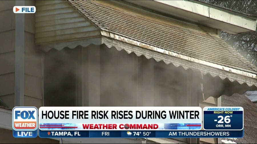 House fire risk rises during the winter months
