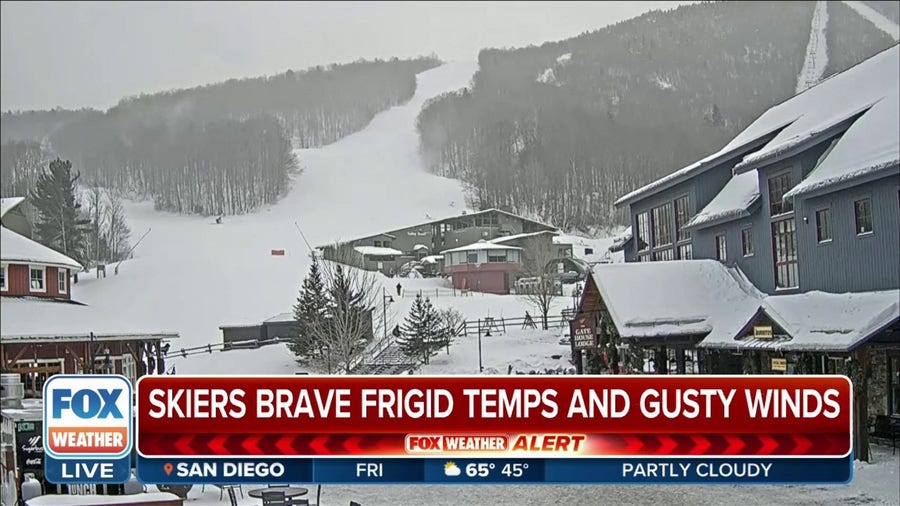 Skiers brave the dangerous cold in Northeast