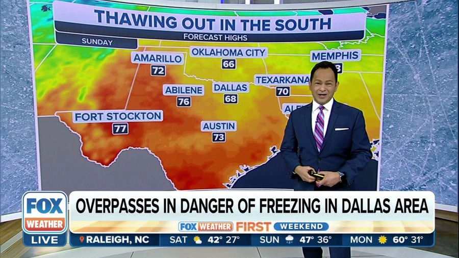 Dallas at risk for refreezing following crippling ice storm in parts of Texas, mid-South