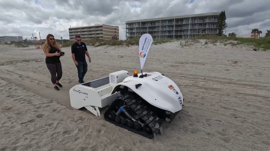 Watch: Sand-sifting robot aims to keep Florida beaches clean