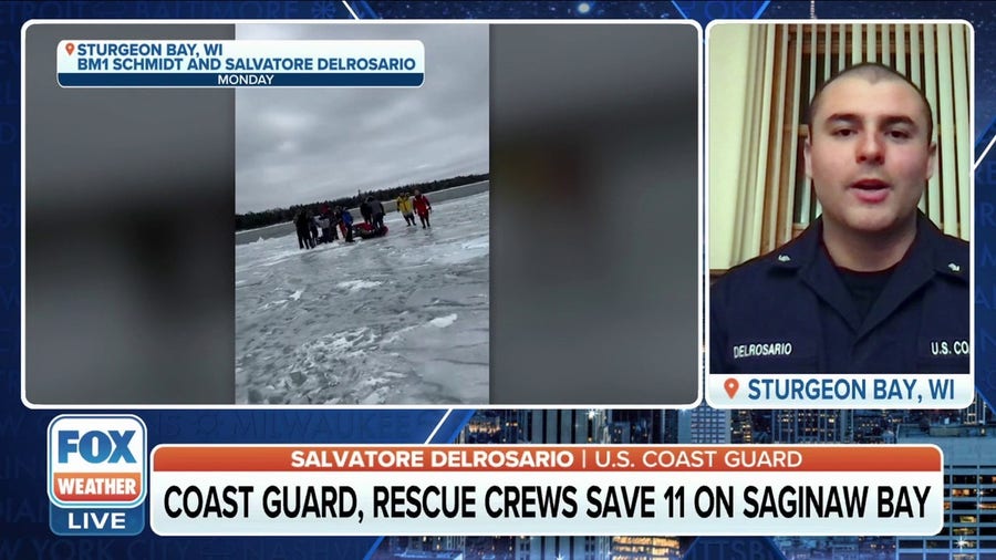 US Coast Guard saves 11 from ice floe