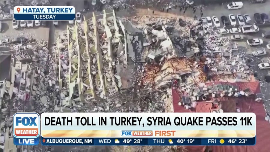 Earthquakes in Turkey, Syria kill more than 11,000 people