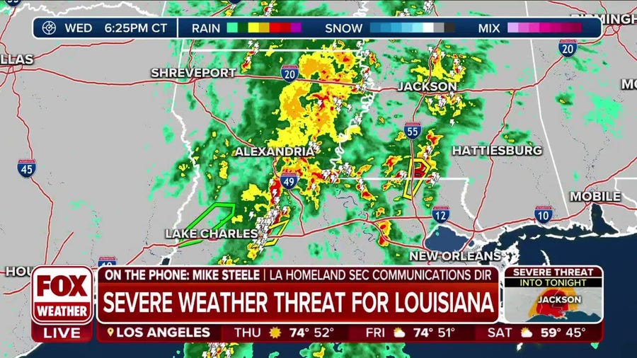 Louisiana Homeland Security prepares for overnight threat
