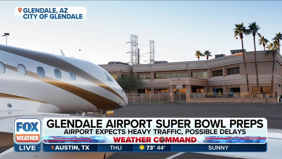 Glendale, Arizona airport prepares for influx of visitors for Super Bowl