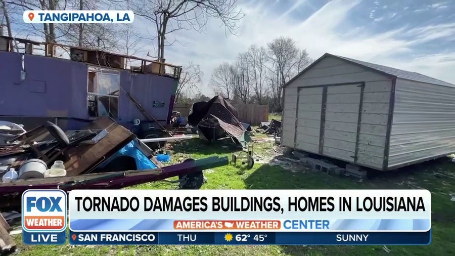 Tornado trapped woman inside home after roof collapsed in Tangipahoa Parish, Louisiana
