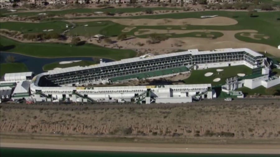 Beautiful afternoon for the start of the Waste Management Phoenix Open