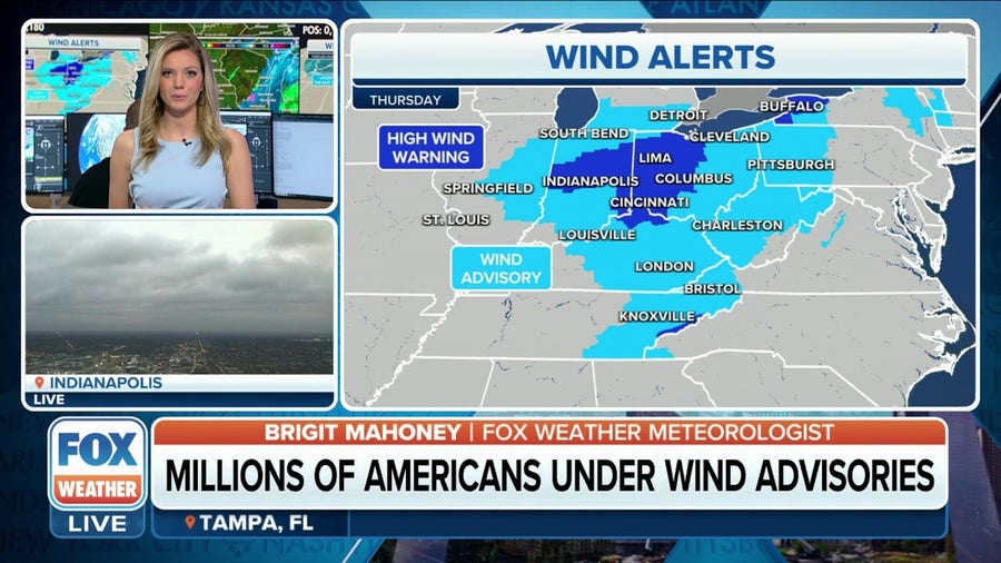Dangerous winds continue to whip across midwest