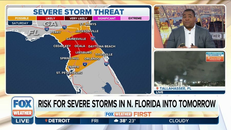 Severe storm threat continues into weekend for southeast Georgia, northern Florida