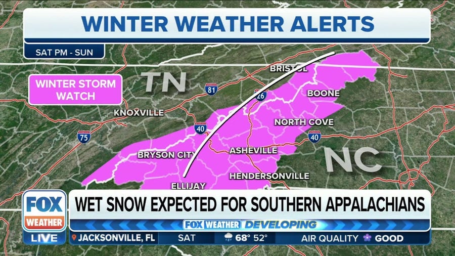 Winter Storm Watch issued for parts of Tennessee, North Carolina