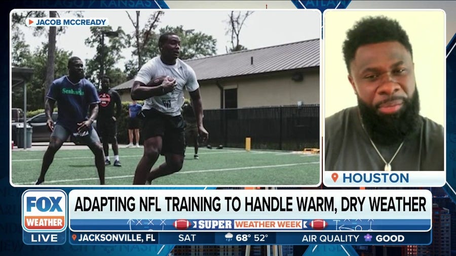 How do NFL players train for Super Bowl in Arizona?