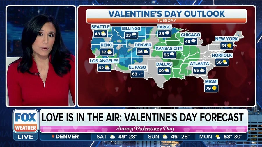 What weather to expect this Valentine's Day Latest Weather Clips