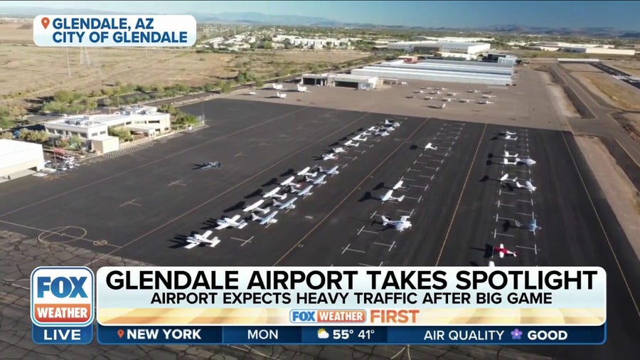 Glendale airport gears up for outgoing fans from the Super Bowl