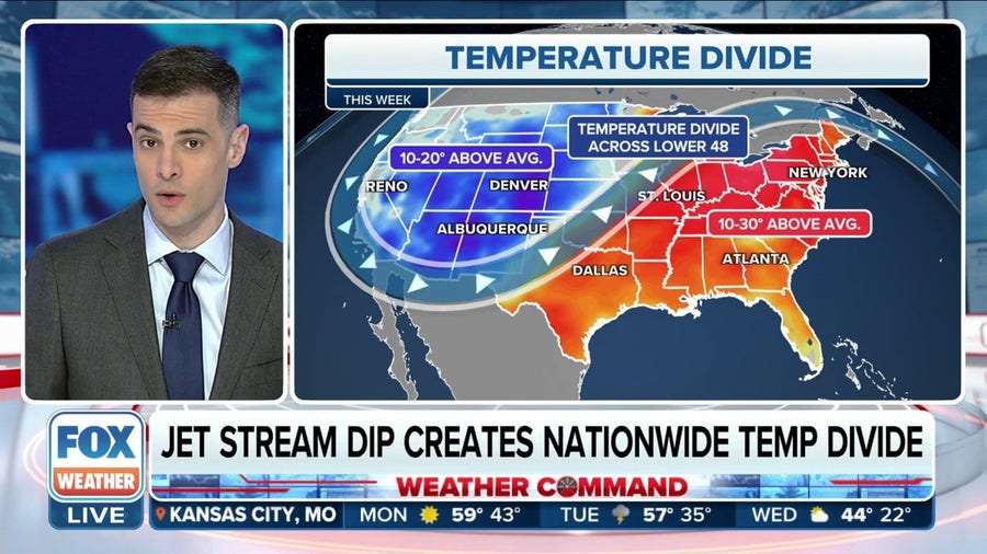 Temperature divide: Western US to experience colder air, warm air spreads across the East