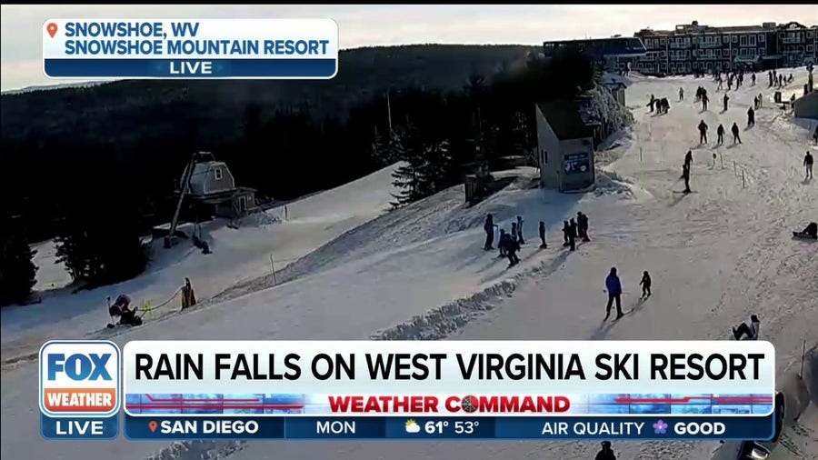 West Virginia ski resort hoping for snow this weekend ends up with just rain