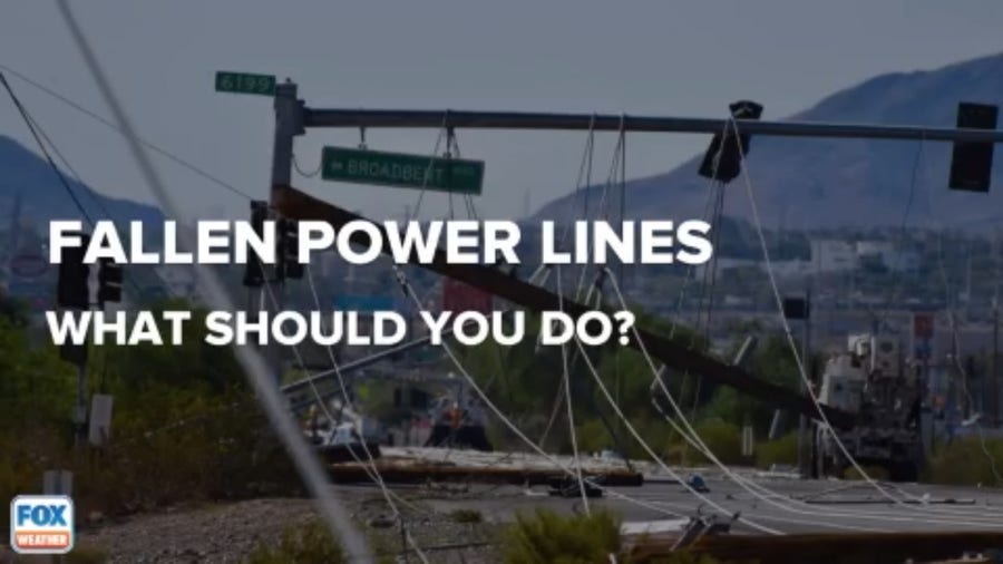 What to do if you come across a downed power line
