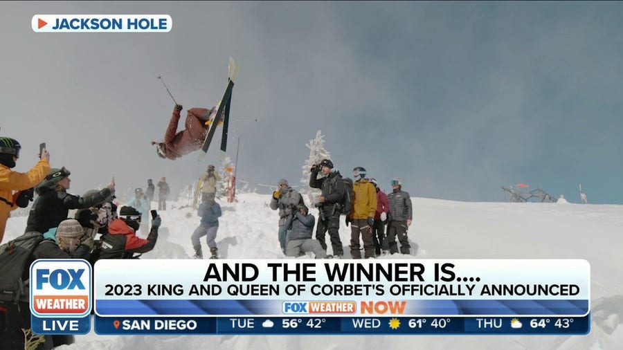 Pro skier performs thrilling stunts at Jackson Hole Mountain Resort