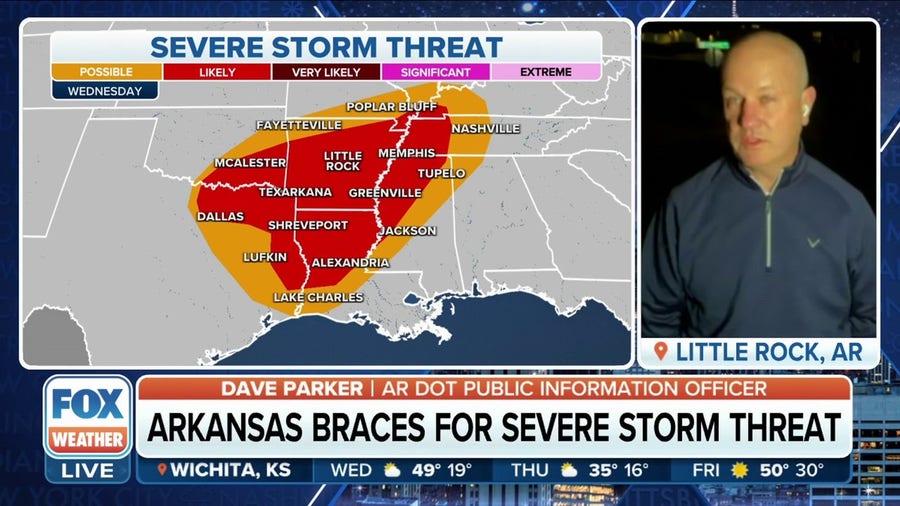Arkansas DOT prepares for severe storms