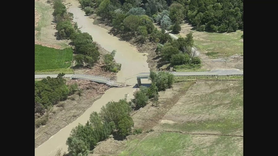 Bridge collapses north of Gisborne following deadly Cyclone Gabrielle