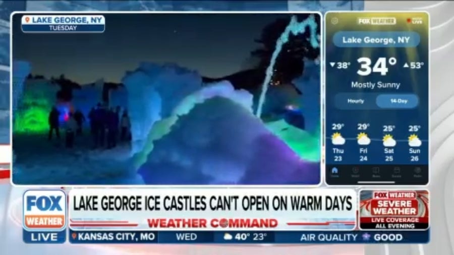 Ice Castles attraction in Lake George delayed opening twice due to warm winter temperatures