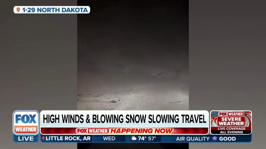 Officials still urge caution in North Dakota as roads will be slippery from snow
