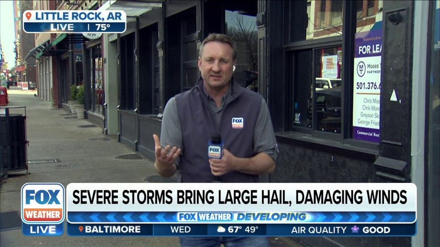 Tornado threat looms through overnight hours for Little Rock, Arkansas