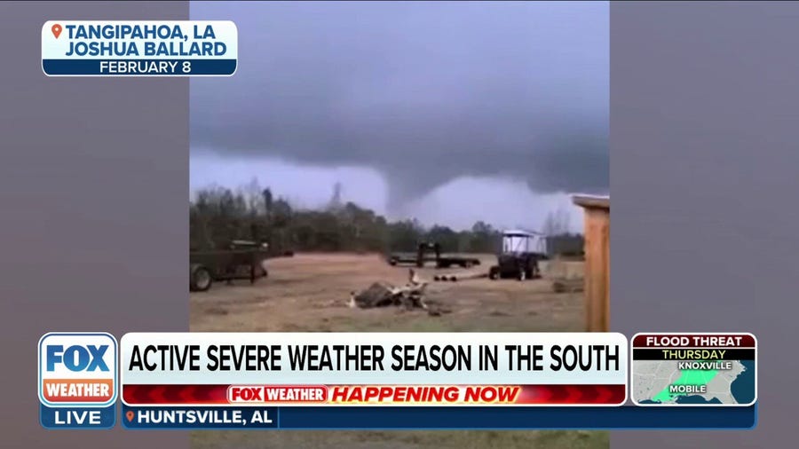 South off to active severe weather season