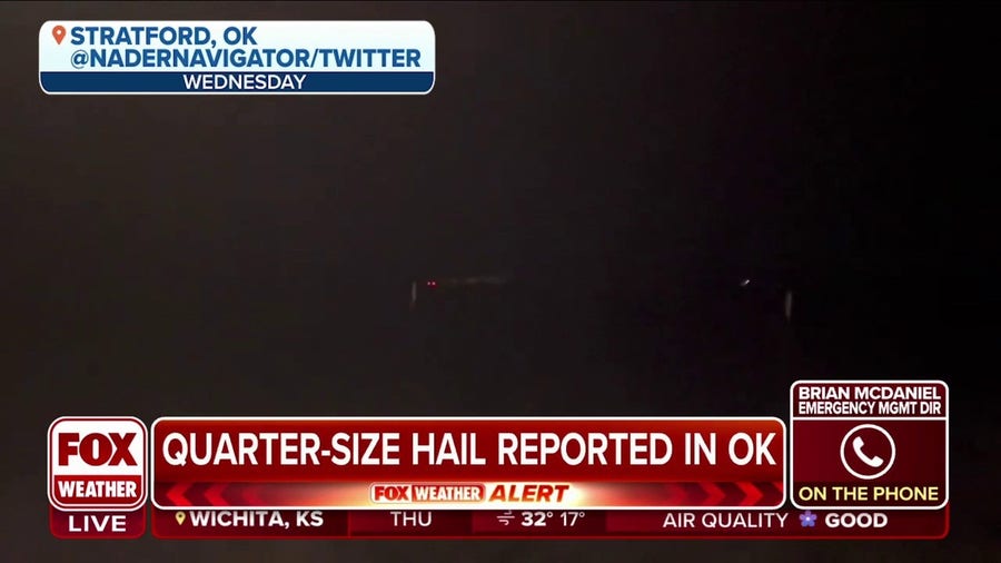 Strong wind, hail hit parts of Oklahoma overnight