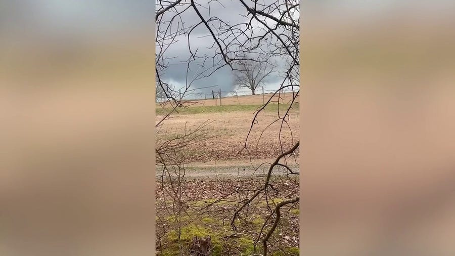Tornado spotted in Smithville, Mississippi