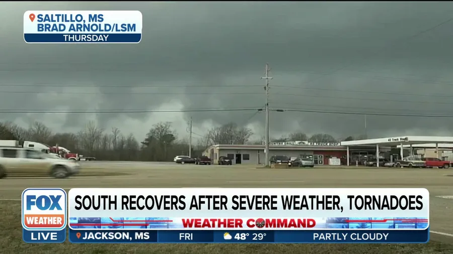 NWS: Three tornadoes reported in Mississippi on Thursday