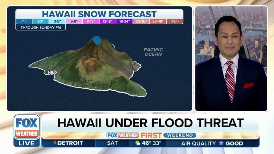 Kona Low continues to bring rain, snow to Hawaii Islands through Saturday