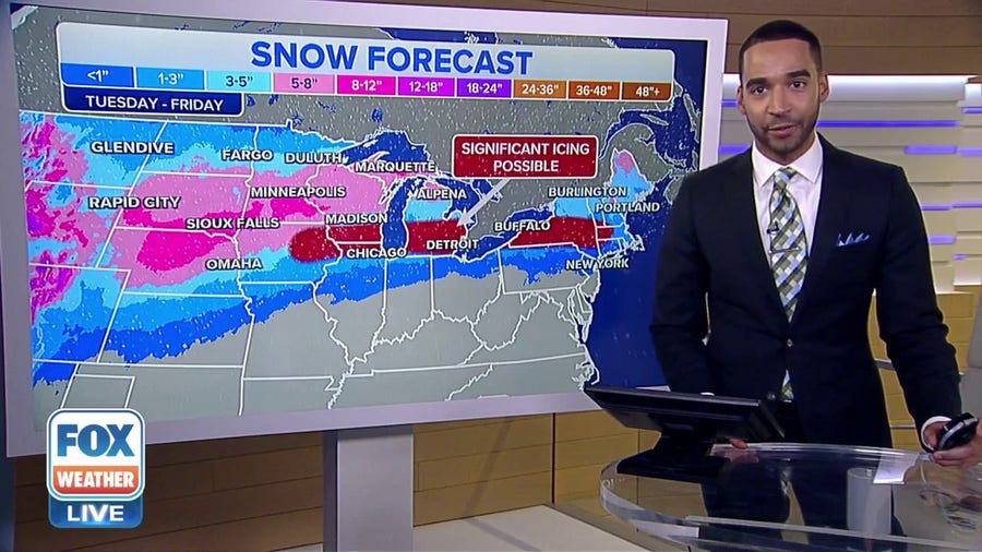Midwest in for quick shot of snow before midweek storm