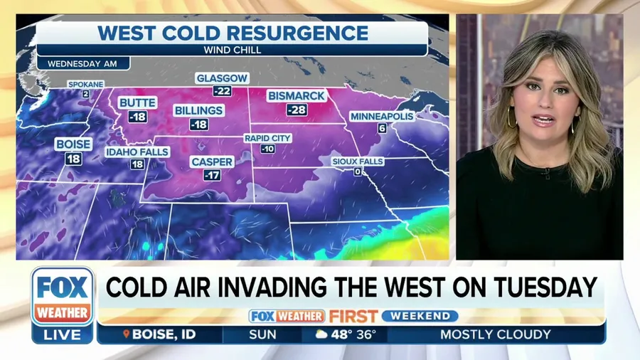 Dangerously cold air invasion