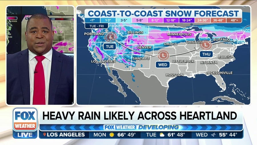 Significant coast-to-coast storm to impact millions across US with heavy snow, ice