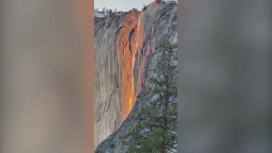 Watch: 'Firefall' effect spotted on Yosemite's Horsetail Fall