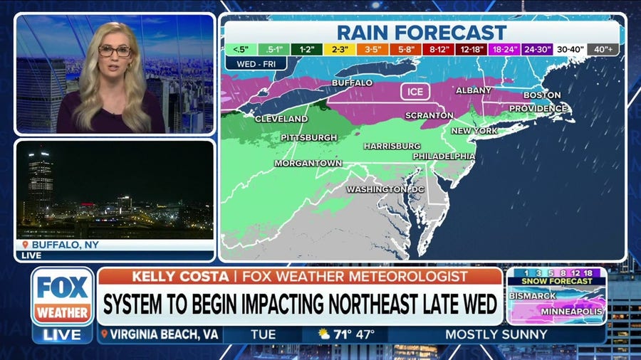 Winter storm to hit Northeast with rain, ice, snow by midweek